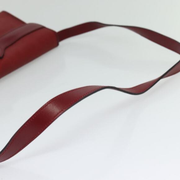 DIOR Trotter Canvas Shoulder Bag Red Gold - Picture 7 of 12